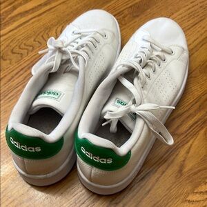 adidas White and Green Sneakers